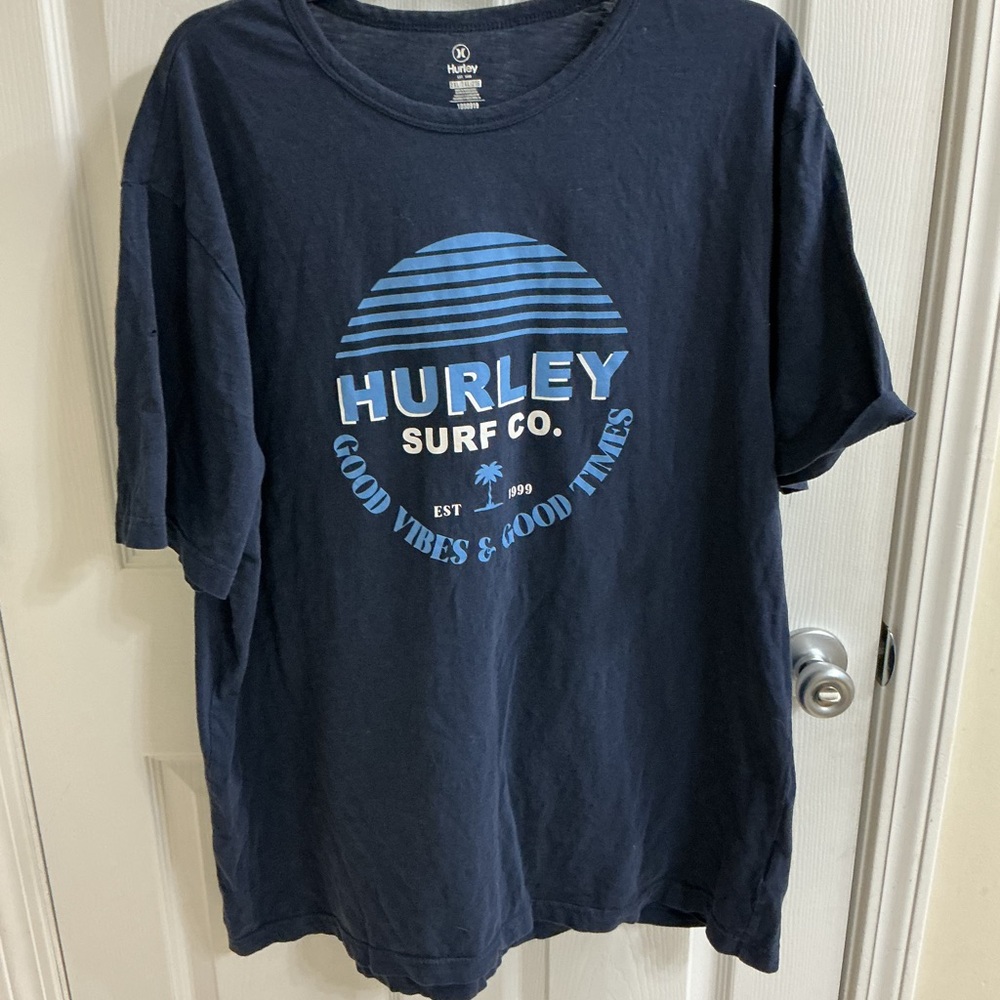 Hurley Dark Blue Surf Graphic Tee